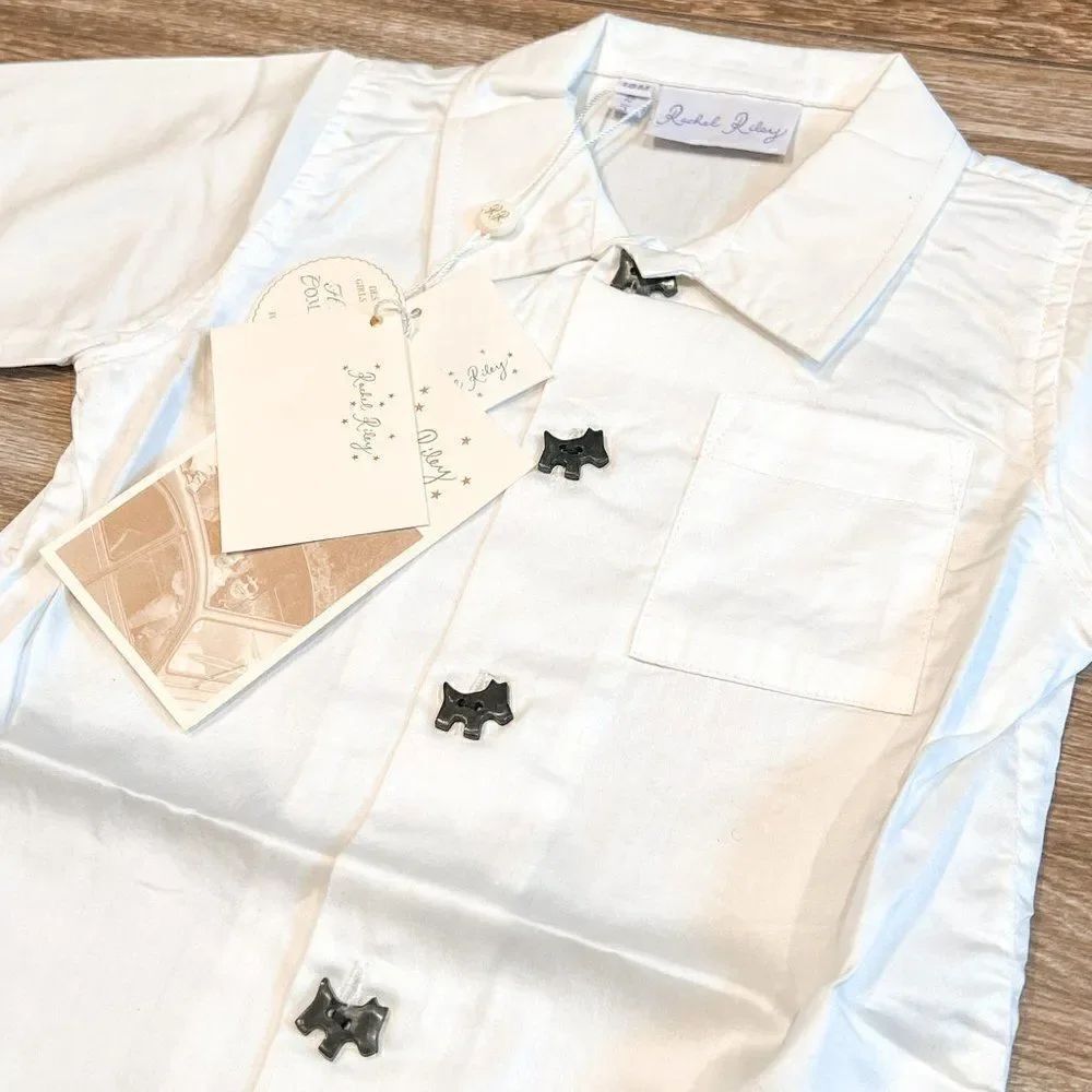 Rachel Riley Scotty Dog Button Down, NWT! Size 18M - Picture 3 of 4